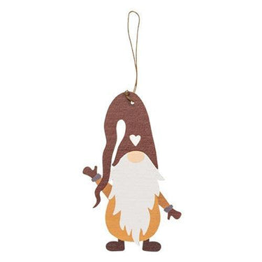 4 Set Wooden Winter Gnome Ornaments - The Fox Decor